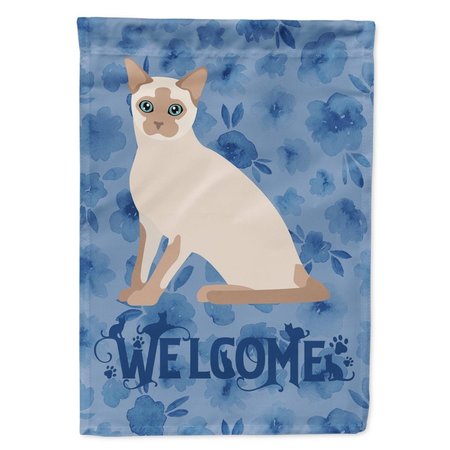 CAROLINES TREASURES 11 x 0.01 x 15 in. Tonkinese Cat Welcome Flag Garden Size CK5071GF